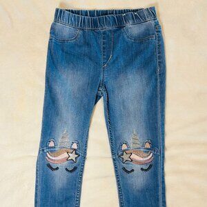 H&M | Unicorn Knee Jeggings | Girls 6